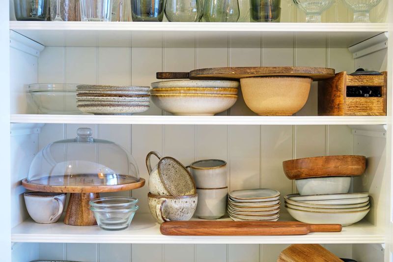 Mismatched or Chipped Dishware on Display