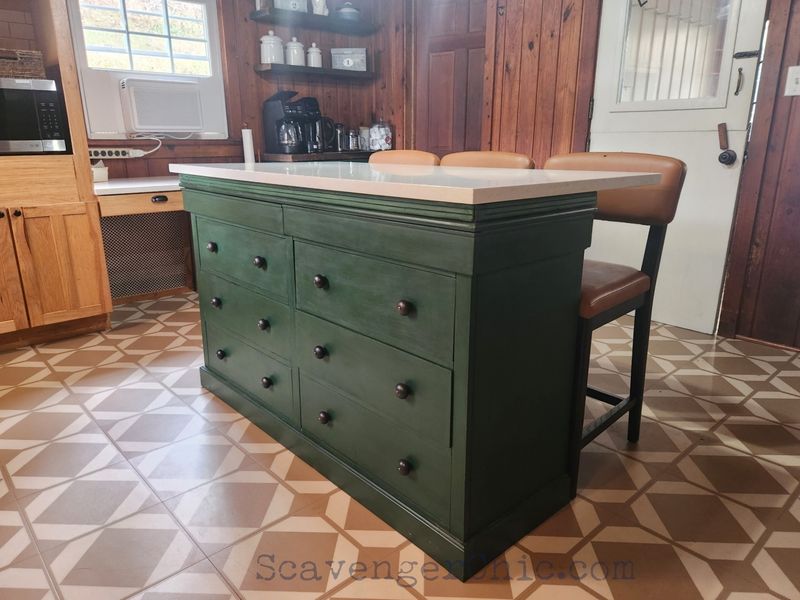 Convert An Old Dresser Into A Kitchen Island With Storage