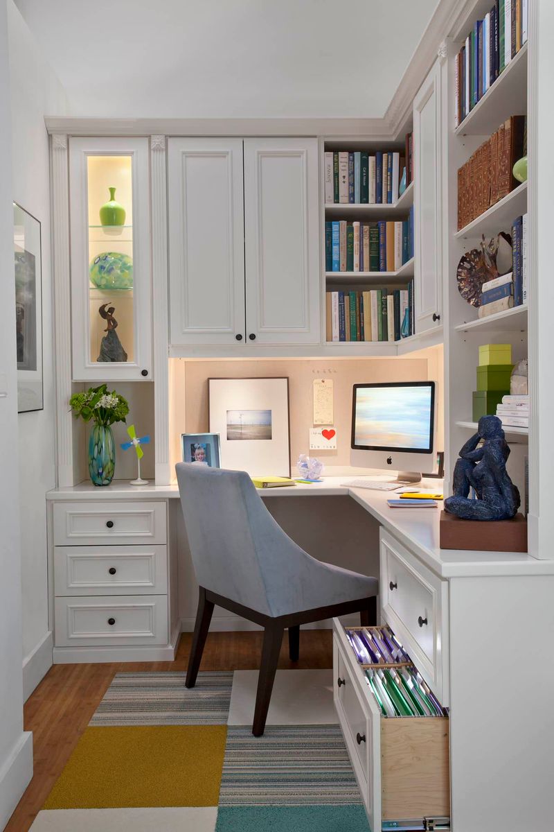 Tuck a Desk Into an Unused Corner