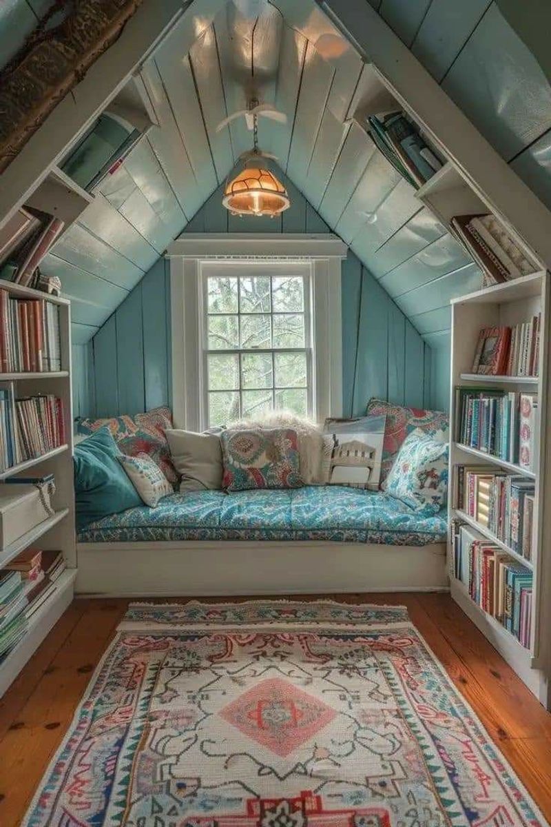 Create a reading nook with comfy seating