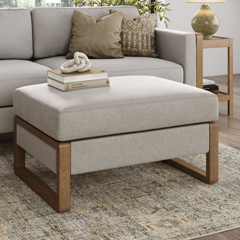Nathan James Mid-Century Storage Ottoman