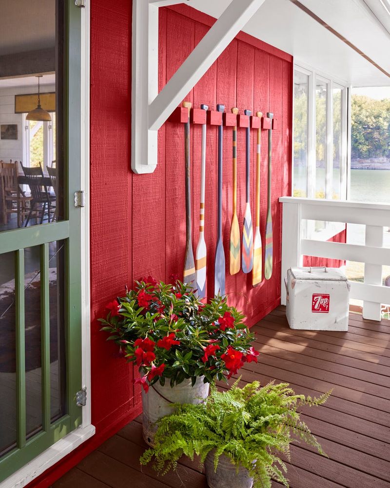 Vintage Oar Railing