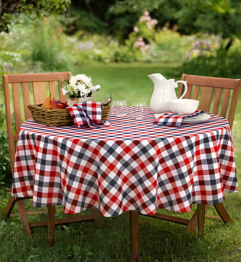 Red-White-Blue Gingham Textiles