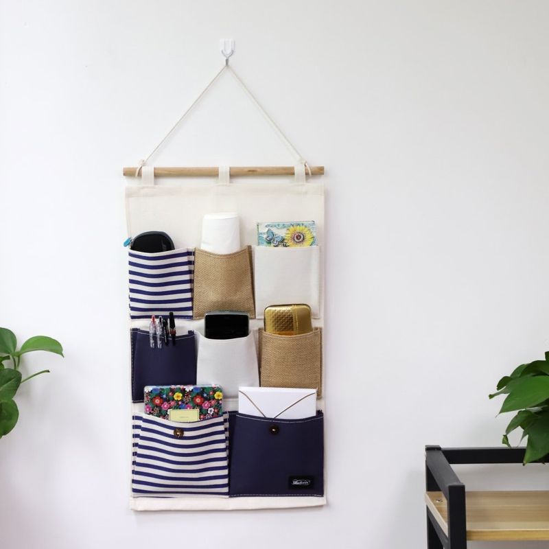Hanging fabric organizers