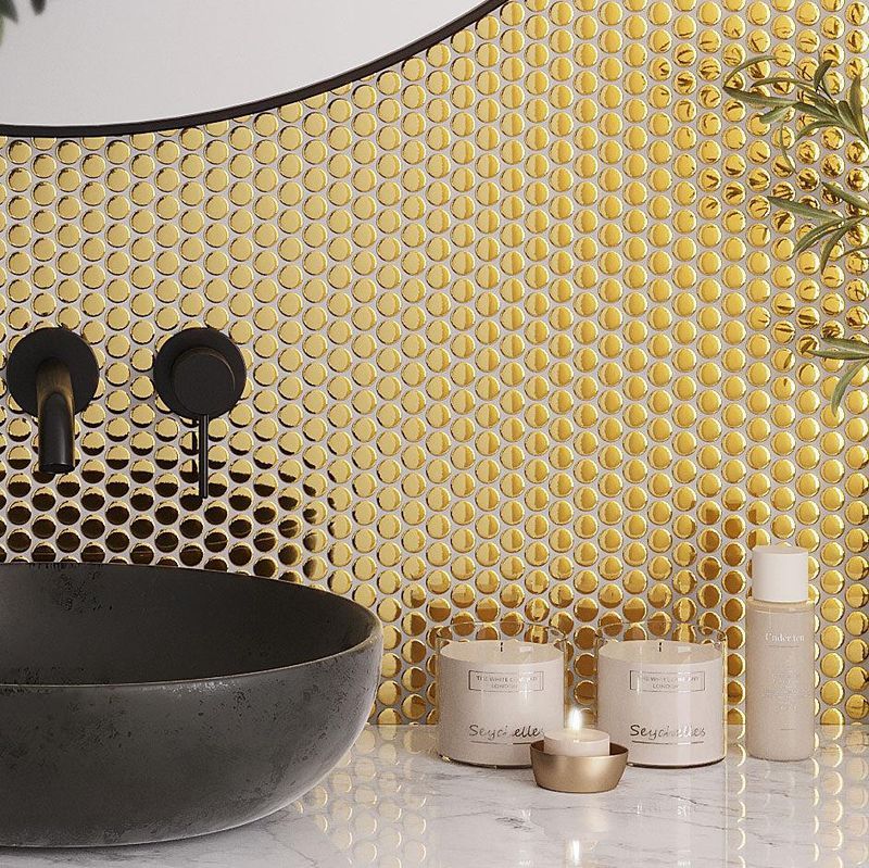 Metallic Mosaic Tiles