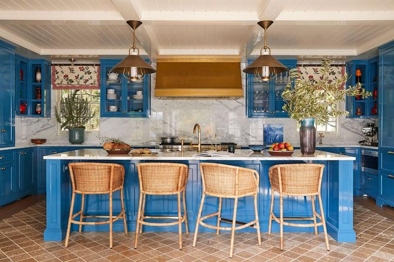 A Splash of Blue in the Heart of the Home