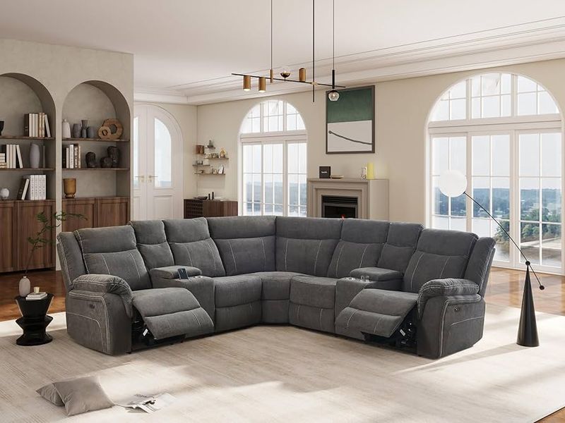 Recliner With Built-In Cup Holders