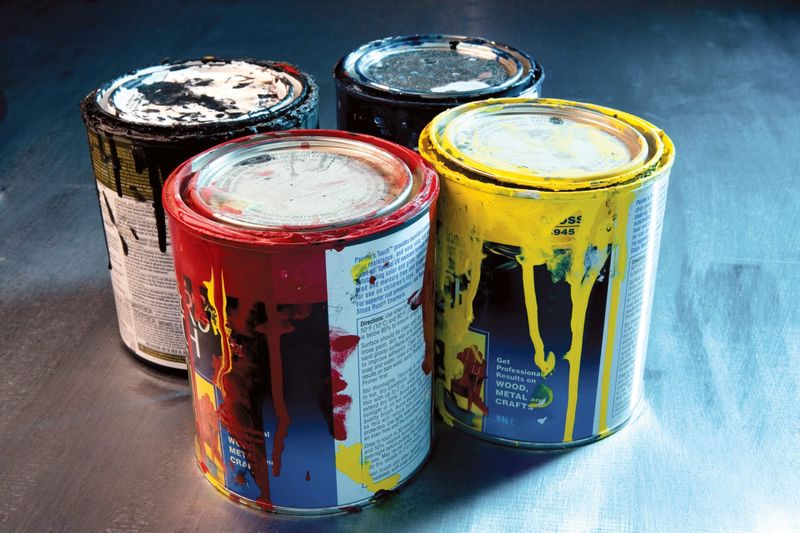 Opened Paint Or Finishes