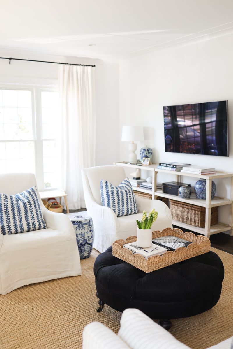 Furniture placement to block view